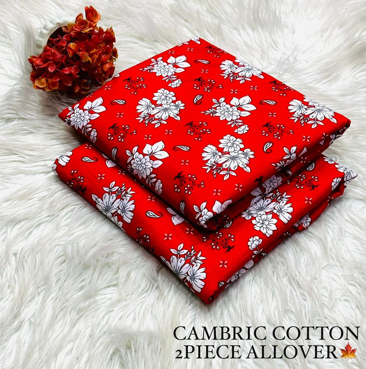 2Pc Suits - Unstitched Printed Cotton